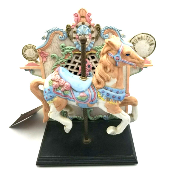 Carousel Memories Music Box Vintage 1987 Plays As Time Goes By Willits Designs - Picture 12 of 12